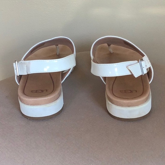 UGG White Sandals - Picture 3 of 9